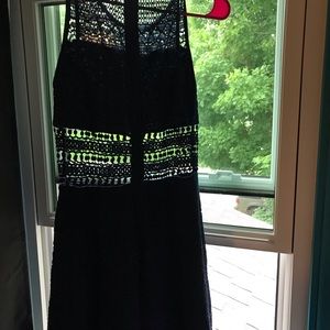 Navy blue, lace dress